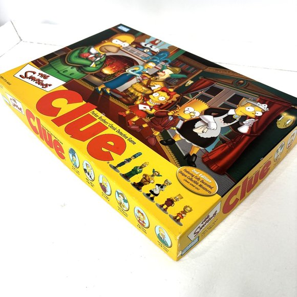 THE SIMPSONS Clue Board Game 2nd Edition 2002 Parker Brothers Vintage - Picture 2 of 10